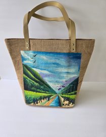 SakLakay Leather handle tote